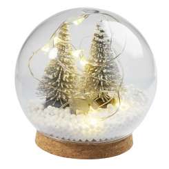 3750413 Glaskugel m. Korkboden  8cm 