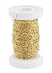 3821101 Effektdraht 0,25 mm gold, SB à 50 m 