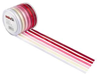 3822018 Satin-Band 6mm/25m weiss 