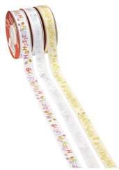 3822332 Band Herzlichen Glückwunsch  15mm/20m creme gold 