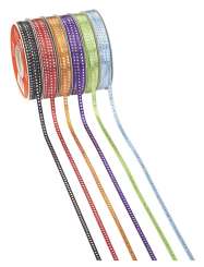 3822868 Band Punkte irisierend 6mm/25m orange 