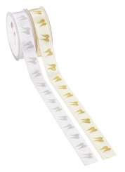 3822877 Band Flügel  25mm/20m weiss 