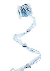 3822904 Band m.Karo-Herz hellblau     5m 