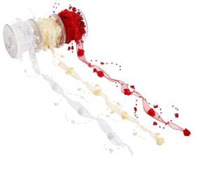 3822977 Band Rosen m.Perlherz creme 5m 