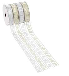 3822982 Band Tauben -Herzen  20mm/20m creme 