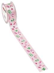 3823222 Band ABC 40mm/20m rosa  