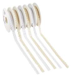 3823425 Spitze Waregem  10mm/10m weiss 