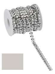 3823442 Nieten-Borte Design 5/ 9,2m silber 