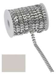 3823454 Nieten-Borte Design 9/ 9,2m silber 