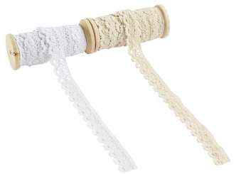 3823483 Spitze Nivelles 33mm/10m weiss 