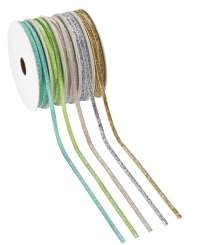 3823516 Glitzer-Borte 5mm/20m silber 