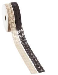 3823541 Spitze Lüttich leinen Baumwolle 25mmx20m 