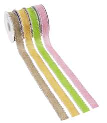 3823574 Leinen-optik Band 23mm, natur, Rol. a 10 m 