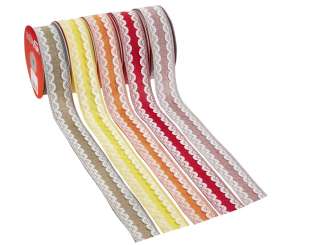 3823588 Deko-Band Malmö 3,8cm, gelb, Rol. a 10 m 