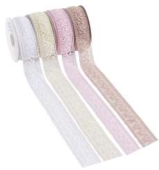 3823610 Spitze Aalst 36mm, rosè, Rol. a 10 m 