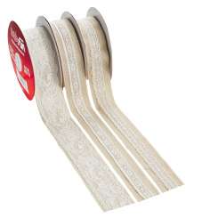 3823728 Band Leinen-opt/Spitze II  38mm,10m 