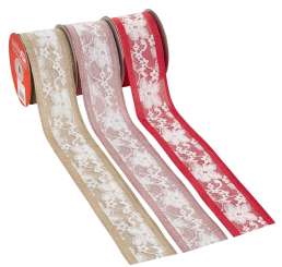 3823748 Band Leinen-optik Spize  natur  60mm x10m 