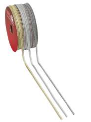 3823758 Metallic-Borte antik-silber, 20 m 