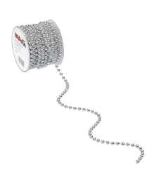 3823768 Perlenkette 6 mm, silber, 10 m 