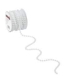 3823769 Perlenkette 6 mm, weiss, 10 m 
