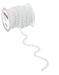 3823773 Perlenkette 8 mm, weiss, 10 m 