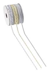 3823785 Borte weiss/silber 2 mm, Rol. 20m 