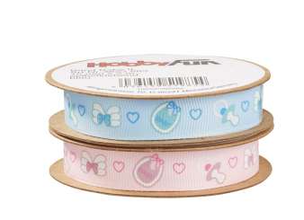 3823884 Band Baby II, 15 mm,x2m, rosa, sk 