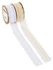 3823893 Spitze 40mm/20m,  weiss 