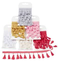 3823920 Quasten-Band 3,5cmx1 m, weiss 