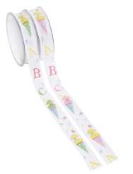 3823924 Band Schule rosa/gelb, 25mm x 20 m 