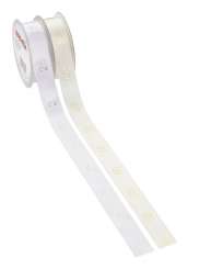 3823981 Satin-Band Zahl 50  25mmx20m creme/gold  