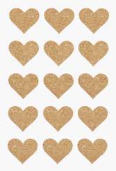3830151 Sticker Kork Herzen         26mm 
