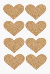 3830152 Sticker Kork Herzen         42mm 