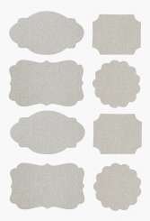 3830210 Sticker sortiert silber  42mm  à 4Bg 