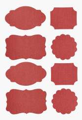 3830213 Sticker sortiert rot     42mm  à 4Bg 