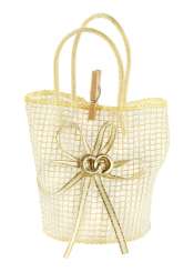 3840010 Hochzeitskörbli 5x10cm 3St crème  