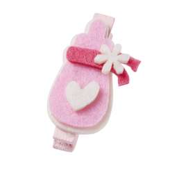 3840017 Baby-Flasche, 4cm, 3St. m. Clip, rosa 