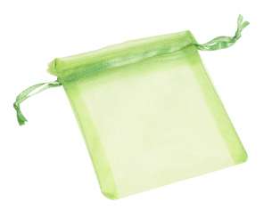 3858075 Organza-Säckli 13x10cm apfelgründ 12St 