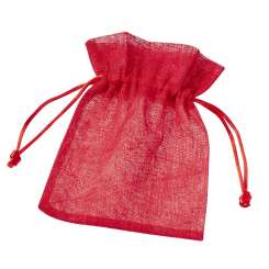 3858130 Säckchen Baumwolle rot   10x13cm 6St 