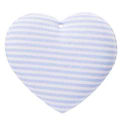 3859002 Stoff-Herz 8cm, blau, 2St 