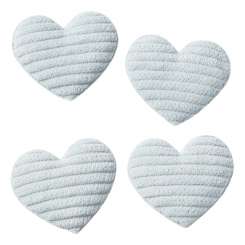 3859012 Stoff-Herz 3,5cm,  4St mint 