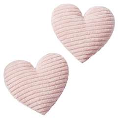 3859014 Stoff-Herz 6cm,  2St rosa 