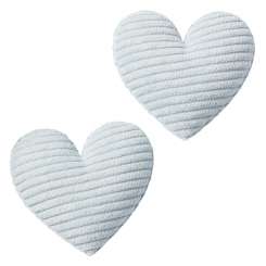 3859015 Stoff-Herz 6cm,  2St mint 