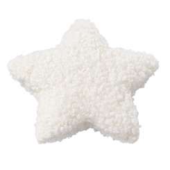 3859334 Deko-Stern Teddyfell creme  9cm 2St 