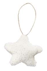 3859342 Fell-Sterne m. Glitzer  7cm ww 2St 