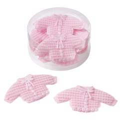 3860023 Strickjäckchen 7.5x4cm rose 10St 