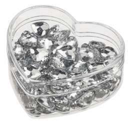 3860032 Streu-Diamant Herz 10mm   120St 
