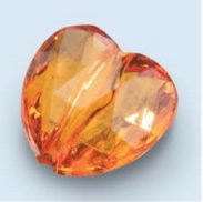 3860515 Acrylperlen II sortiert 12St. orange 