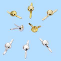 3860605 Rundkopfklammer 4mm gold à 20St 