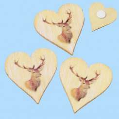 3860642 Herz m.Hirsch 25mm Btl. 4 St.  K 